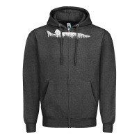 Charcoal Heather musky pine forest fishing angler Zipper Hoodie - linhVisuals