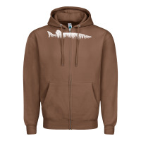 Chestnut musky pine forest fishing angler Zipper Hoodie - linhVisuals