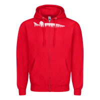 Red musky pine forest fishing angler Zipper Hoodie - linhVisuals