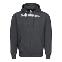 Smoke musky pine forest fishing angler Zipper Hoodie - linhVisuals