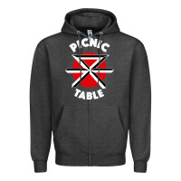 Picnic Table Parody Zipper Hoodie | Teevron