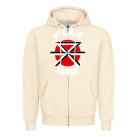 Sandshell picnic table parody Zipper Hoodie - linhVisuals