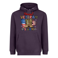 Plum proud veteran u.s army Heavyweight Hoodie - RanaPortraitStore