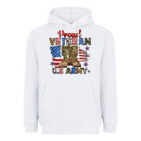 White proud veteran u.s army Heavyweight Hoodie - RanaPortraitStore