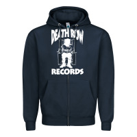 Navy death row records Zipper Hoodie - linhVisuals