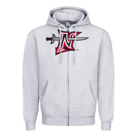 Heather Grey cal state northridge matadors Zipper Hoodie - linhVisuals