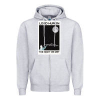 Heather Grey lord huron the night we met Zipper Hoodie - linhVisuals