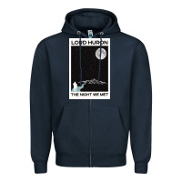 Navy lord huron the night we met Zipper Hoodie - linhVisuals