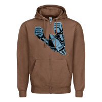 Chestnut gigantor tetsujin Zipper Hoodie - linhVisuals