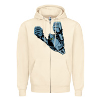 Sandshell gigantor tetsujin Zipper Hoodie - linhVisuals