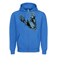 True Royal gigantor tetsujin Zipper Hoodie - linhVisuals