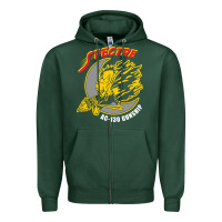 Sports Green AC 130 Gunship New Spectre Zipper Hoodie - linhVisuals