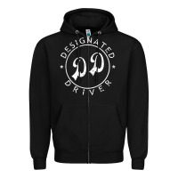 Black designated driver funny gift tee Zipper Hoodie - linhVisuals
