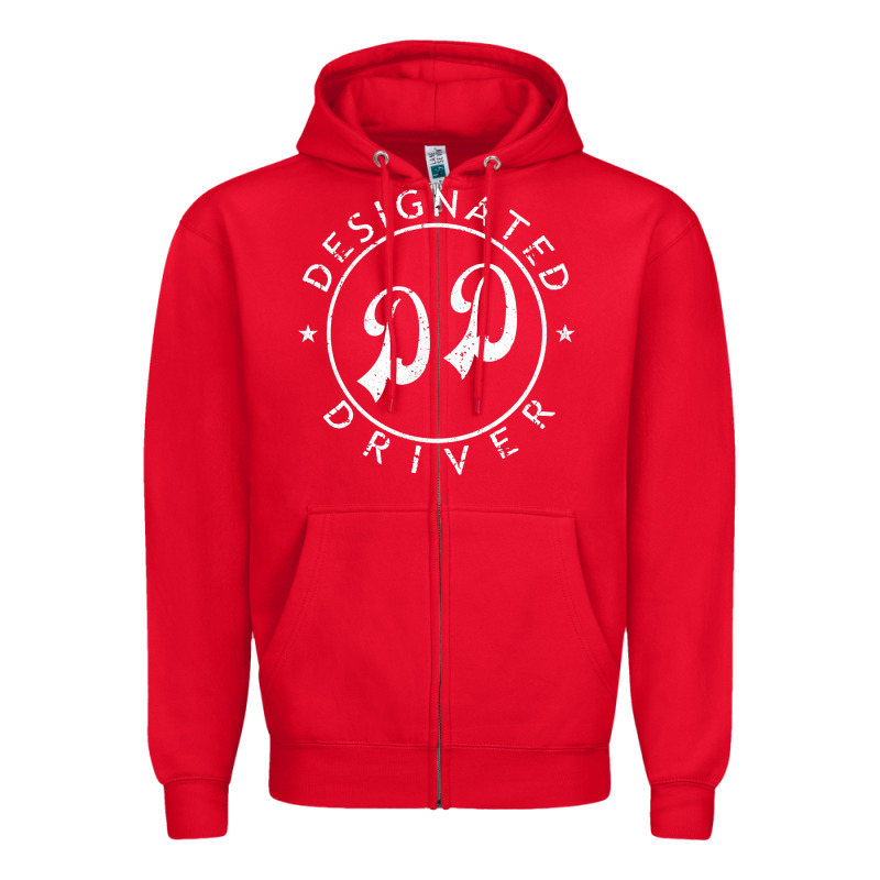 Designated Driver Funny Gift Tee Zipper Hoodie by linhVisuals | Teevron