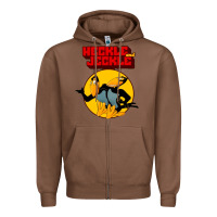 Chestnut heckle and jeckle Zipper Hoodie - linhVisuals