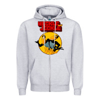 Heather Grey heckle and jeckle Zipper Hoodie - linhVisuals