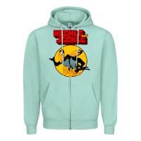 Seafoam heckle and jeckle Zipper Hoodie - linhVisuals