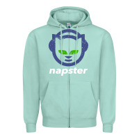 Seafoam napster Zipper Hoodie - linhVisuals