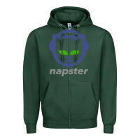 Sports Green napster Zipper Hoodie - linhVisuals