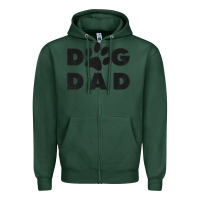 Sports Green dog dad classic design paw gift t shirt Zipper Hoodie - linhVisuals