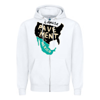 White pavement area Zipper Hoodie - linhVisuals