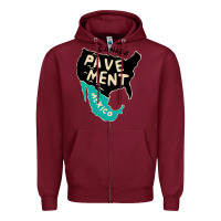 Burgundy pavement area Zipper Hoodie - linhVisuals