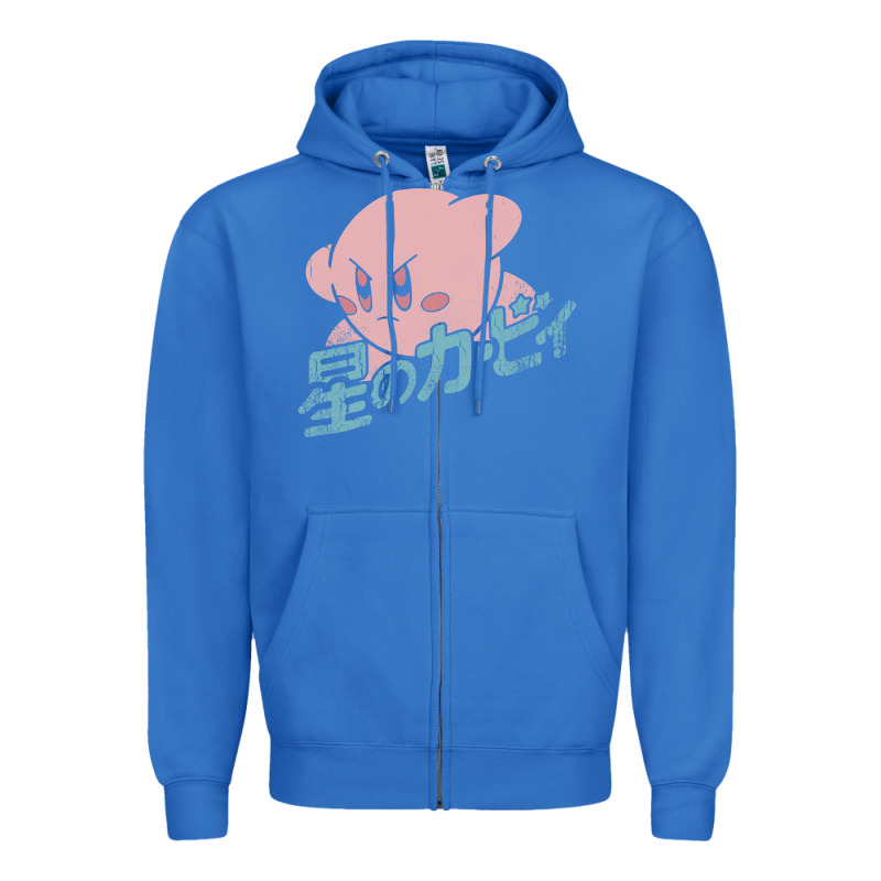 Funny Kirby Anime Japan Zipper Hoodie by linhVisuals | Teevron