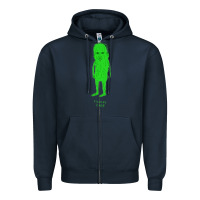 Navy picolas cage Zipper Hoodie - linhVisuals