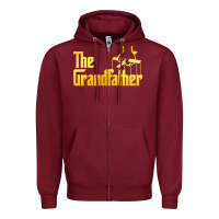 Burgundy the grandfather essential Zipper Hoodie - linhVisuals