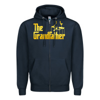 Navy the grandfather essential Zipper Hoodie - linhVisuals