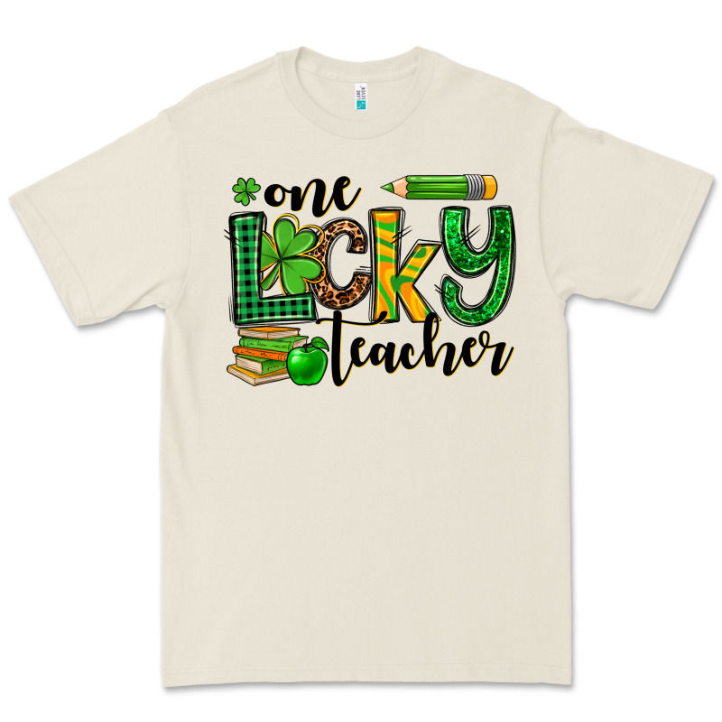St. Patrick's One Lucky Teacher Premium Tee by OliviaCreatesArt | Teevron