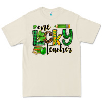 Bone St. Patrick's One lucky Teacher Premium Tee - OliviaCreatesArt