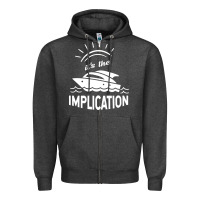 Charcoal Heather the implication its always sunny in philadelphia Zipper Hoodie - linhVisuals