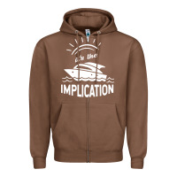 Chestnut the implication its always sunny in philadelphia Zipper Hoodie - linhVisuals