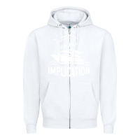 White the implication its always sunny in philadelphia Zipper Hoodie - linhVisuals