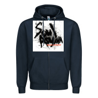 Navy soul asylum Zipper Hoodie - linhVisuals