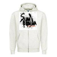 Oatmeal Heather soul asylum Zipper Hoodie - linhVisuals