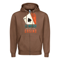 Chestnut Casino Zipper Hoodie - linhVisuals