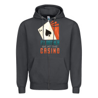 Smoke Casino Zipper Hoodie - linhVisuals