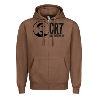 Chestnut cristian #ronaldo Zipper Hoodie - linhVisuals