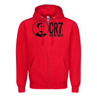 Red cristian #ronaldo Zipper Hoodie - linhVisuals
