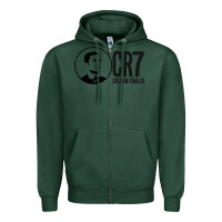 Sports Green cristian #ronaldo Zipper Hoodie - linhVisuals