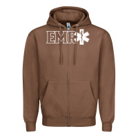 Chestnut emr ambulance ems emt emergency medical responder t shirt Zipper Hoodie - linhVisuals