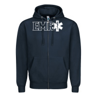 Navy emr ambulance ems emt emergency medical responder t shirt Zipper Hoodie - linhVisuals