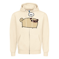 Sandshell no pug Zipper Hoodie - linhVisuals