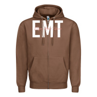 Chestnut emt emergency medical technician ems first responder medic sweatshirt Zipper Hoodie - linhVisuals