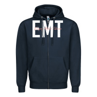 Navy emt emergency medical technician ems first responder medic sweatshirt Zipper Hoodie - linhVisuals