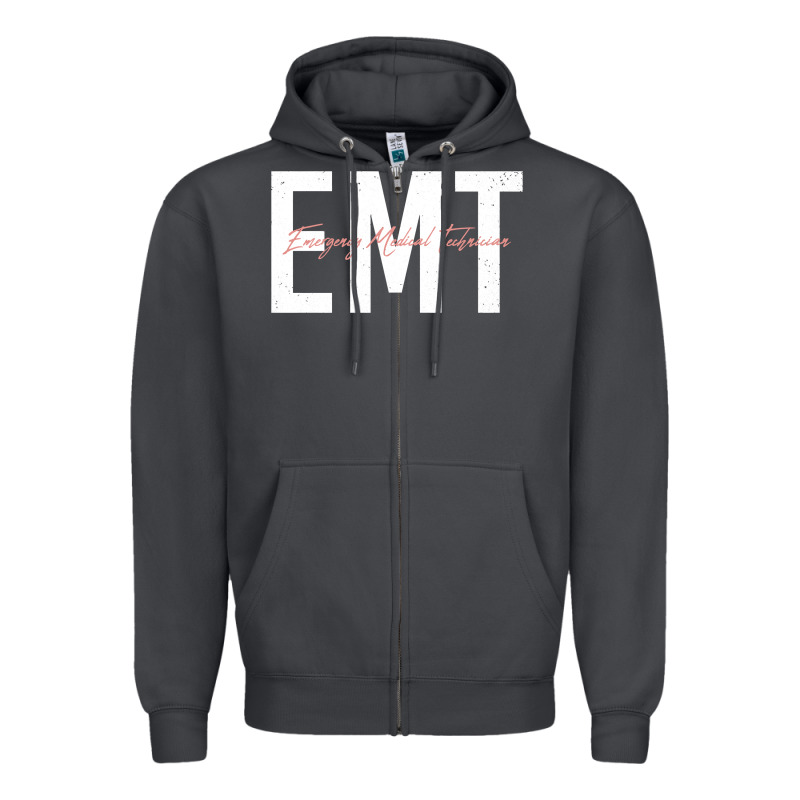 Emt Emergency Medical Technician Ems First Responder Medic Sweatshirt Zipper Hoodie by linhVisuals | Teevron