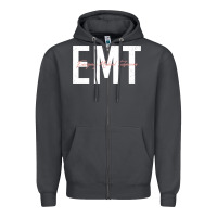 Smoke emt emergency medical technician ems first responder medic sweatshirt Zipper Hoodie - linhVisuals
