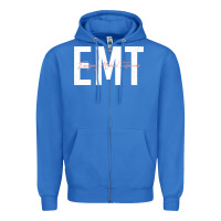 True Royal emt emergency medical technician ems first responder medic sweatshirt Zipper Hoodie - linhVisuals